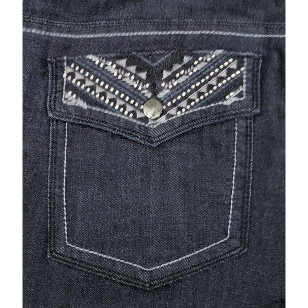 Melissa McCarthy Jeans 26W Seven7 Dark Wash Slim‎ Boot Pants - Picture 2 of 13
